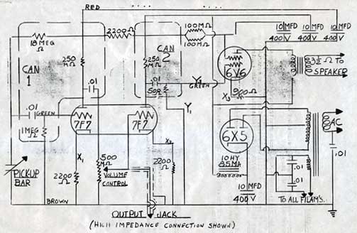 BANTAM ELECTRONIC AMPLIFIER DIAGRAM