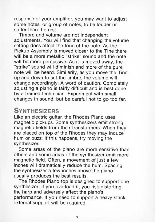 Synthesizers